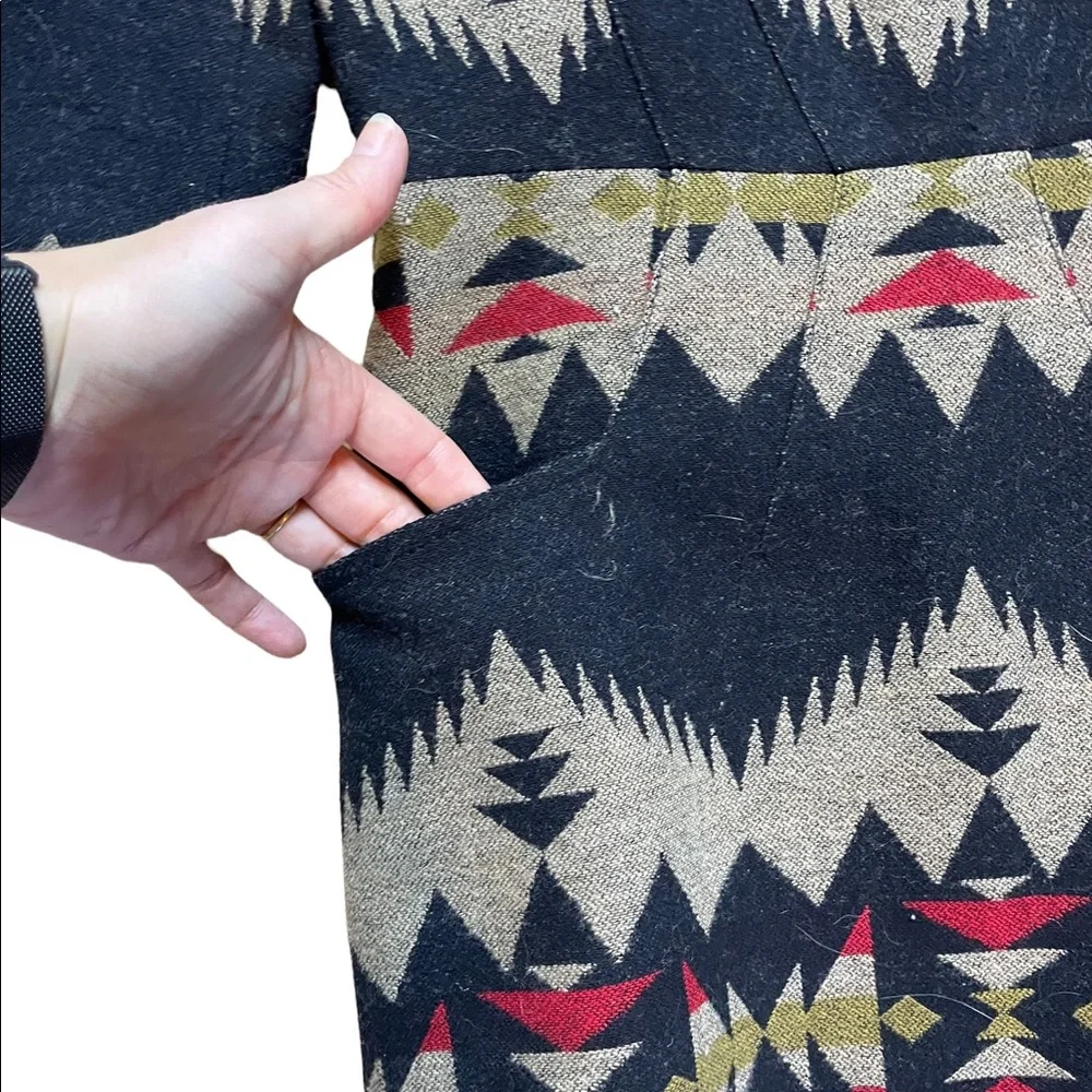 Pendleton | Wool Three Quarter Sleeve Cocktail Mini Dress